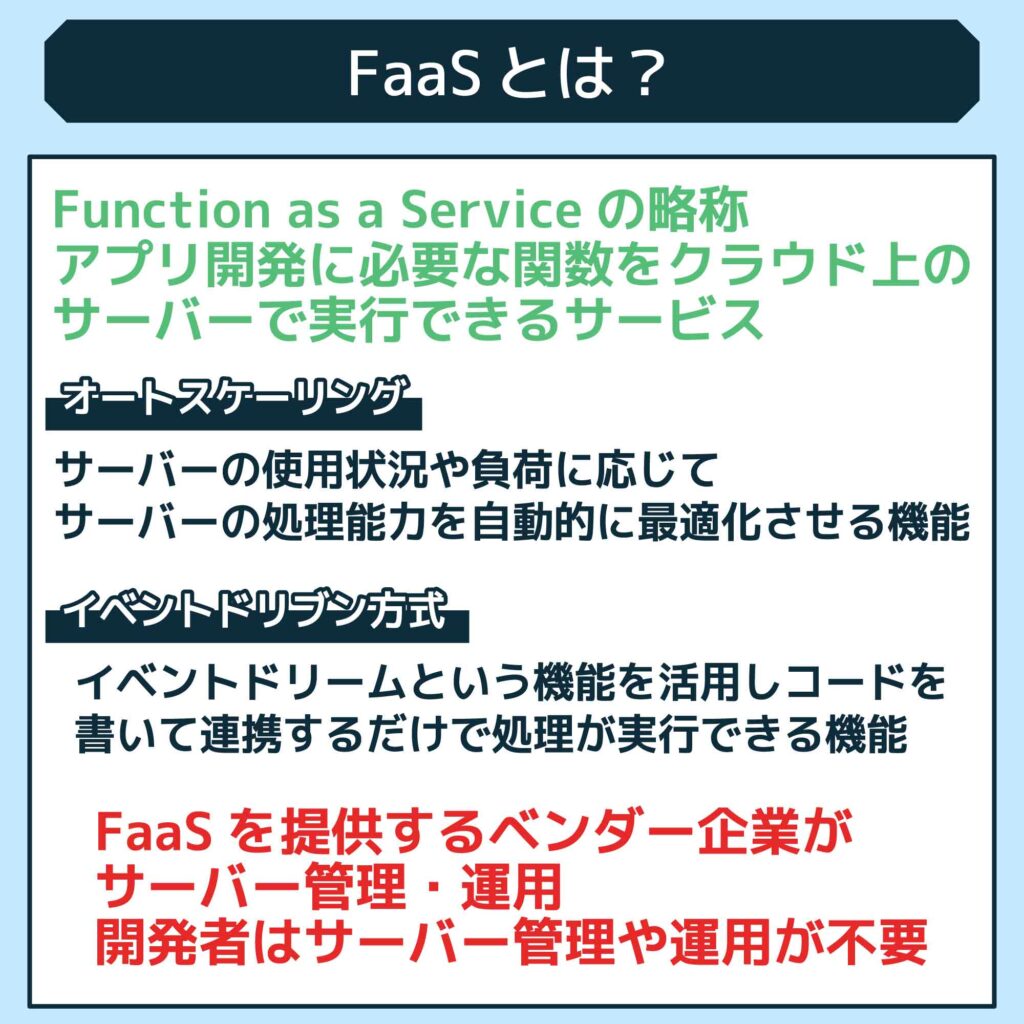 FaaSとは？